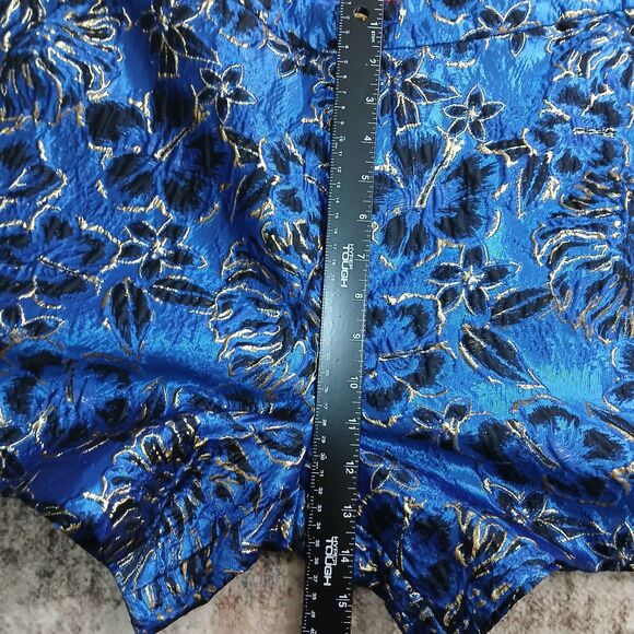 New NWT Lilly Pulitzer Callahan SHORTS Blue Grotto Twilight Floral Brocade Sz 16 - Picture 11 of 13